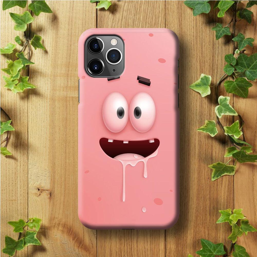 Patrick Star smiling face iPhone 11 Pro Case-Plastic / Full Wrap (3D Case)-Xtracase