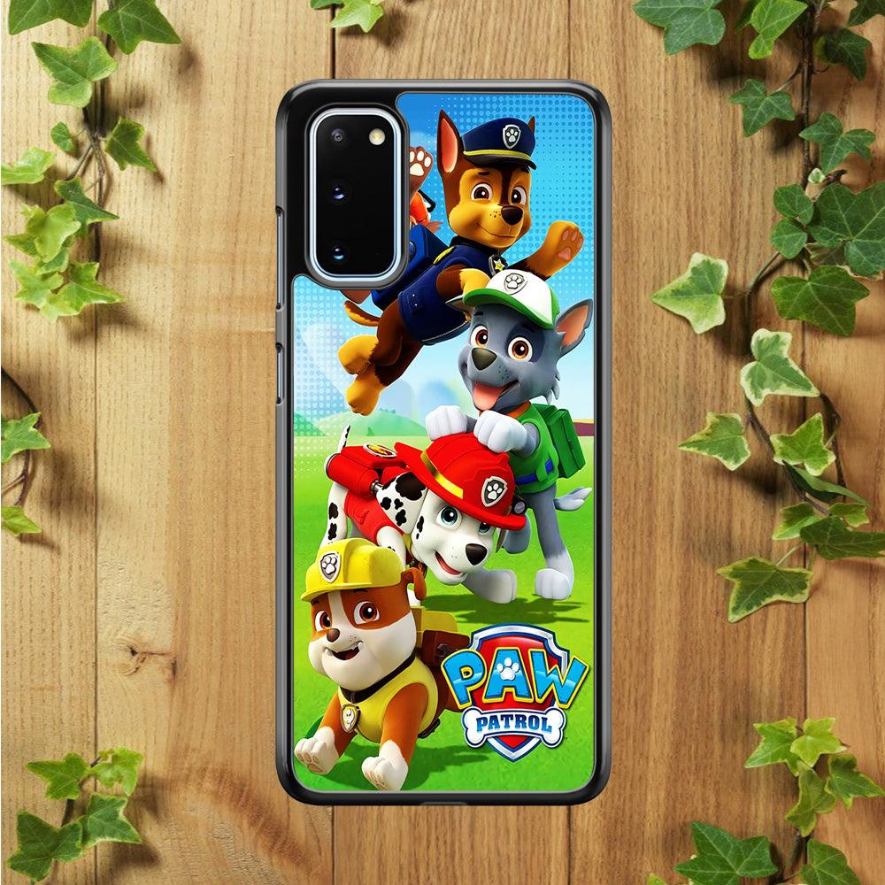 Paw Patrol Five Dogs Samsung Galaxy S20 Case-Plastic / Full Wrap (3D Case)-Xtracase