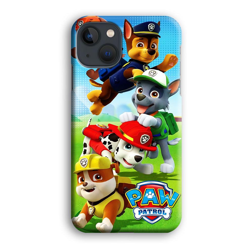 Paw Patrol Five Dogs iPhone 13 Pro Case-Plastic / Full Wrap (3D Case)-Xtracase