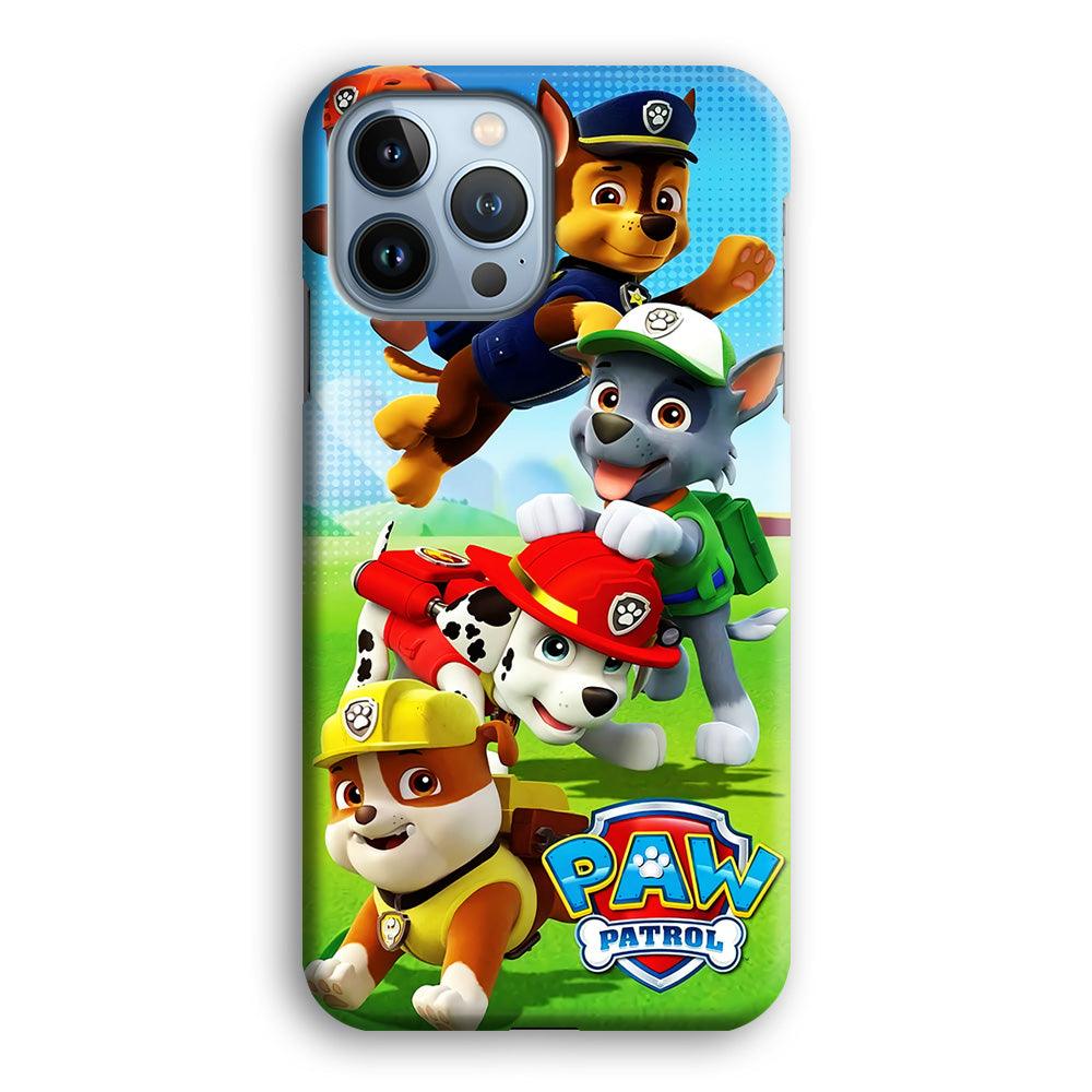 Paw Patrol Five Dogs iPhone 13 Pro Max Case-Plastic / Full Wrap (3D Case)-Xtracase