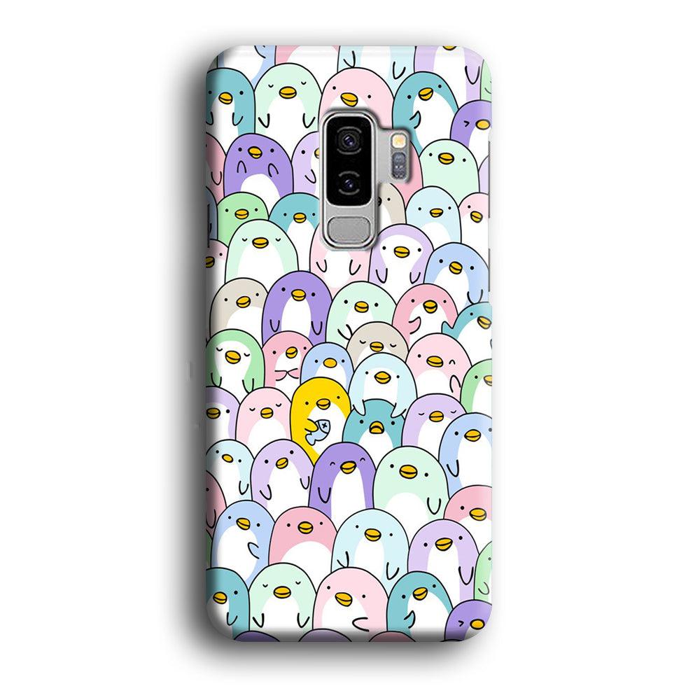 Pinguins Doodle Samsung Galaxy S9 Plus 3D Case-Xtracase