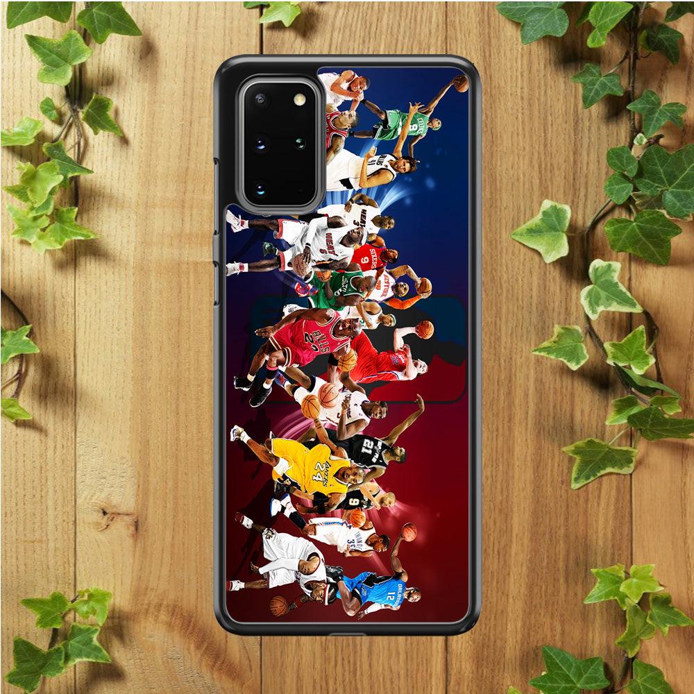 Players NBA Sports Samsung Galaxy S20 Plus Case-Rubber / White (2D Case)-Xtracase
