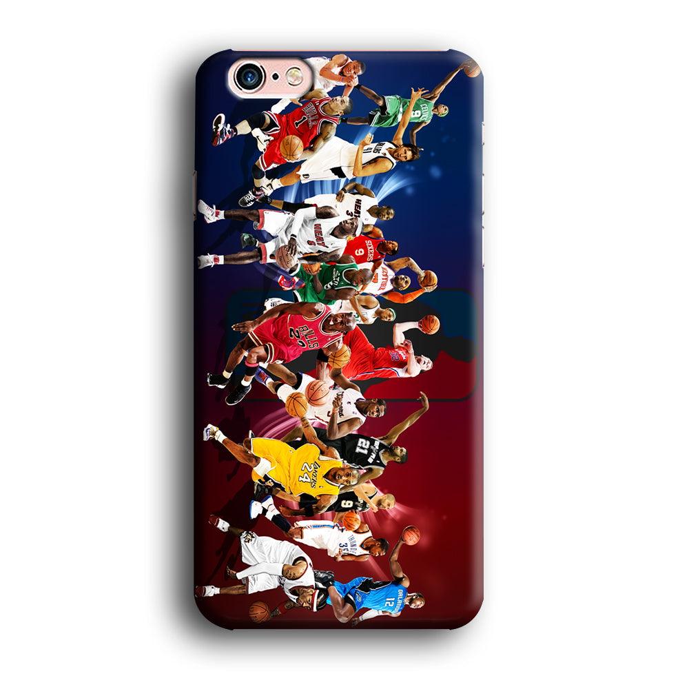 Players NBA Sports iPhone 6 Plus | 6s Plus Case-Plastic / Full Wrap (3D Case)-Xtracase