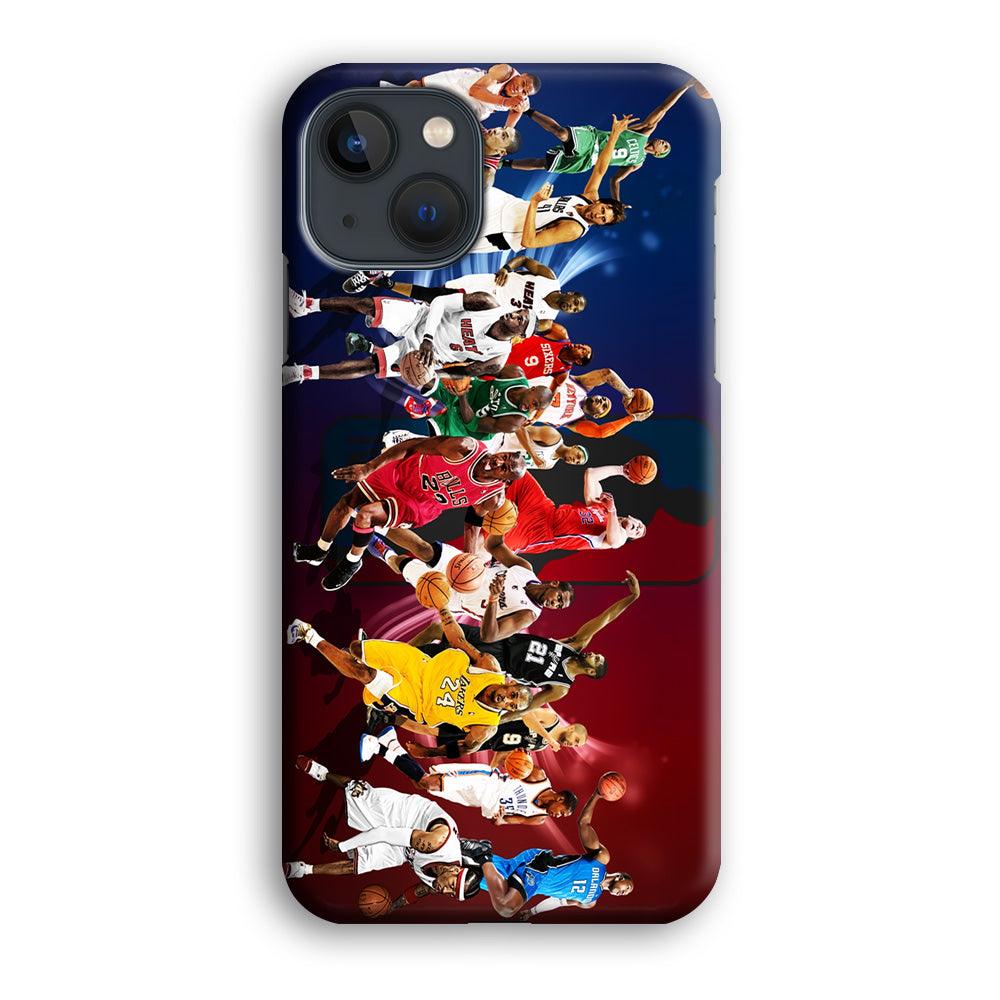 Players NBA Sports iPhone 13 Mini Case-Plastic / Full Wrap (3D Case)-Xtracase
