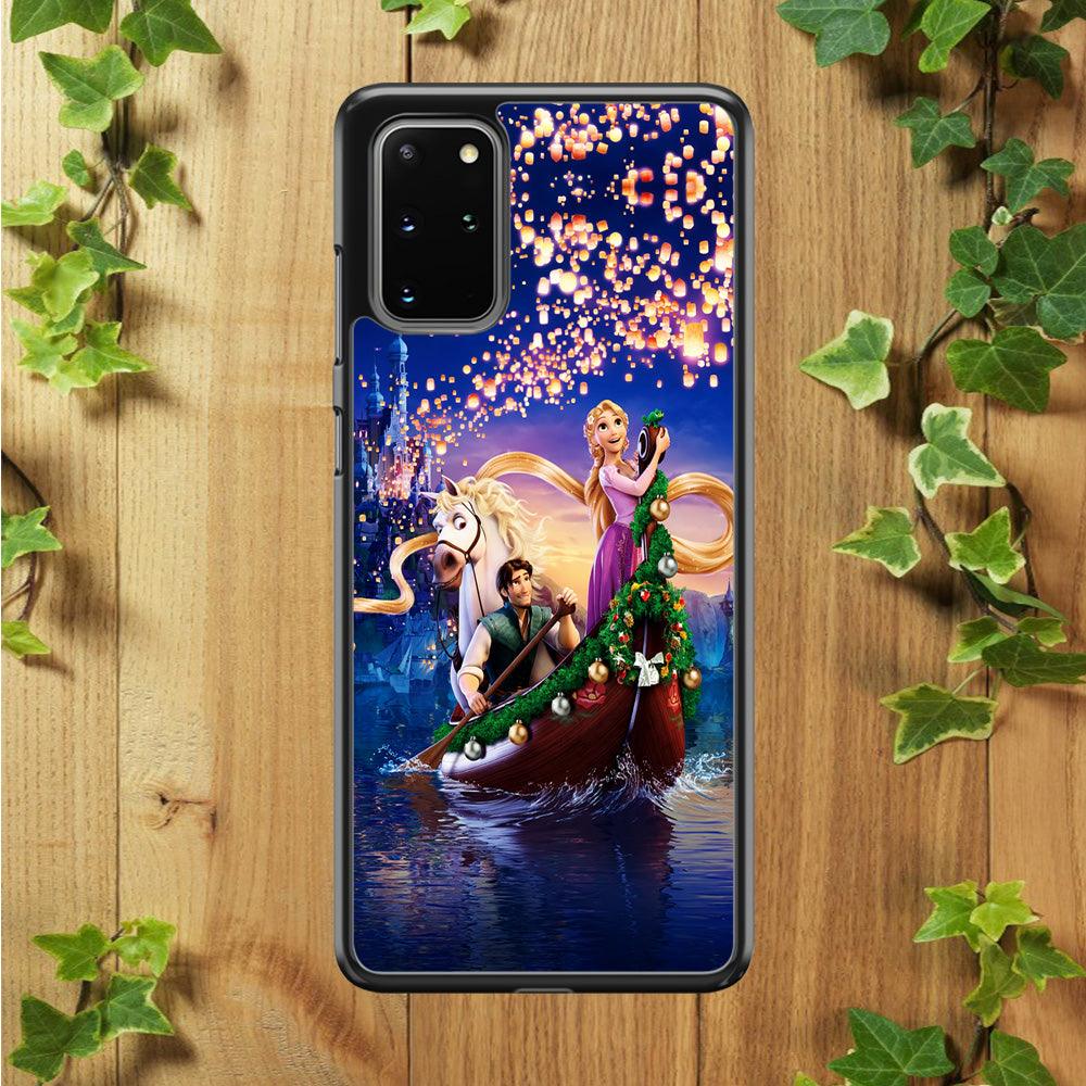 Princess Rapunzel Samsung Galaxy S20 Plus Case-Rubber / Black (2D Case)-Xtracase