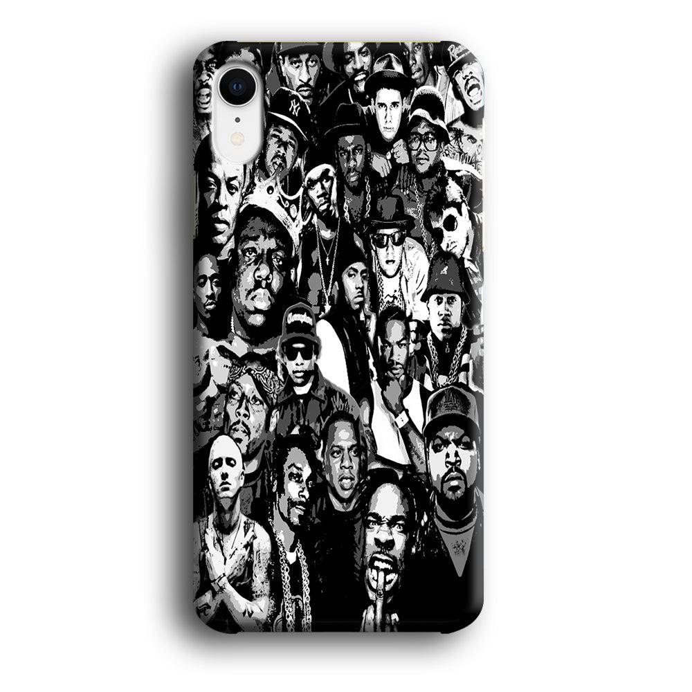 Rap Legends Notorious iPhone XR Case-Plastic / Full Wrap (3D Case)-Xtracase