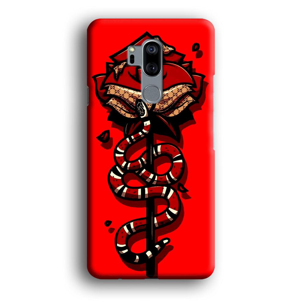 Red Rose Red Snake LG G7 ThinQ 3D Case-Xtracase