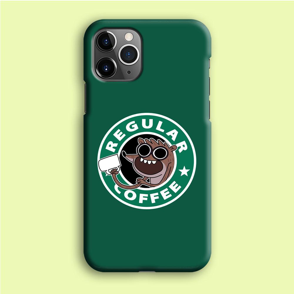 Regular Coffee iPhone 12 Pro Case-Plastic / Full Wrap (3D Case)-Xtracase