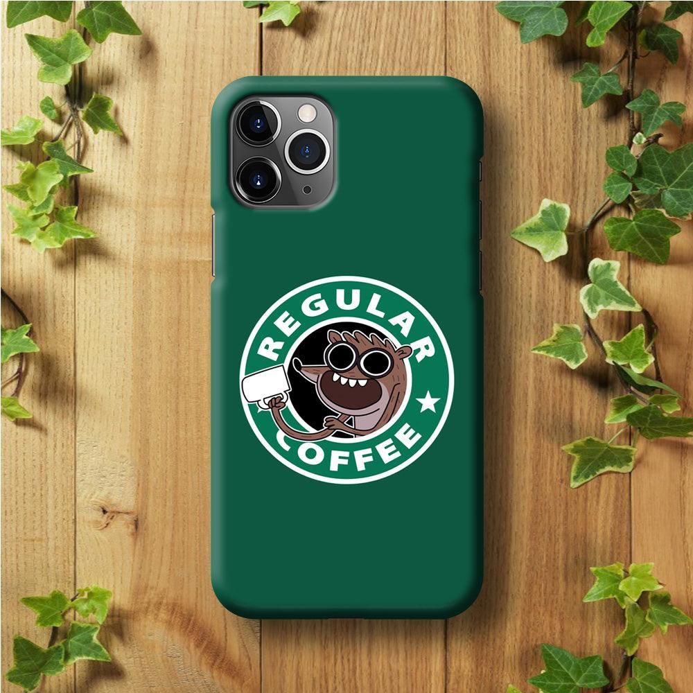 Regular Coffee iPhone 11 Pro Max Case-Plastic / Full Wrap (3D Case)-Xtracase