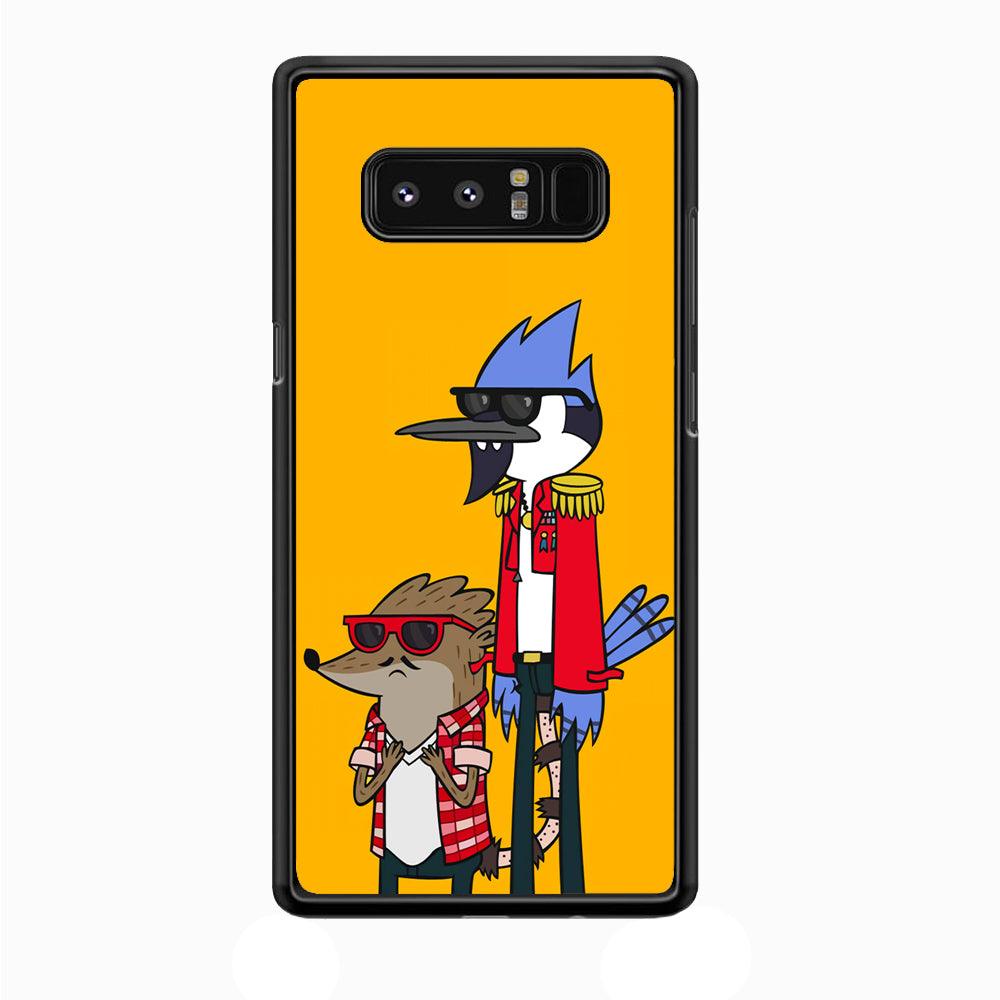 Regular Show Rigby and Mordecai Samsung Galaxy Note 8 Case-Plastic / Full Wrap (3D Case)-Xtracase