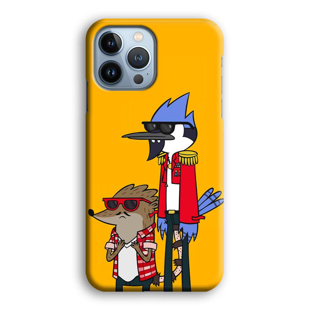 Regular Show Rigby and Mordecai iPhone 13 Pro Case-Plastic / Full Wrap (3D Case)-Xtracase