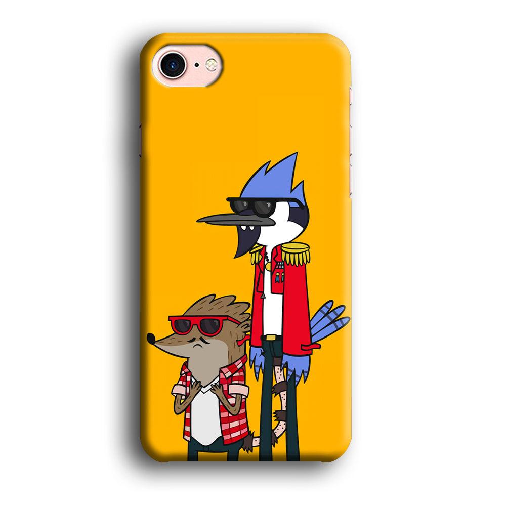 Regular Show Rigby and Mordecai IPhone SE 2020 Case-Plastic / Full Wrap (3D Case)-Xtracase
