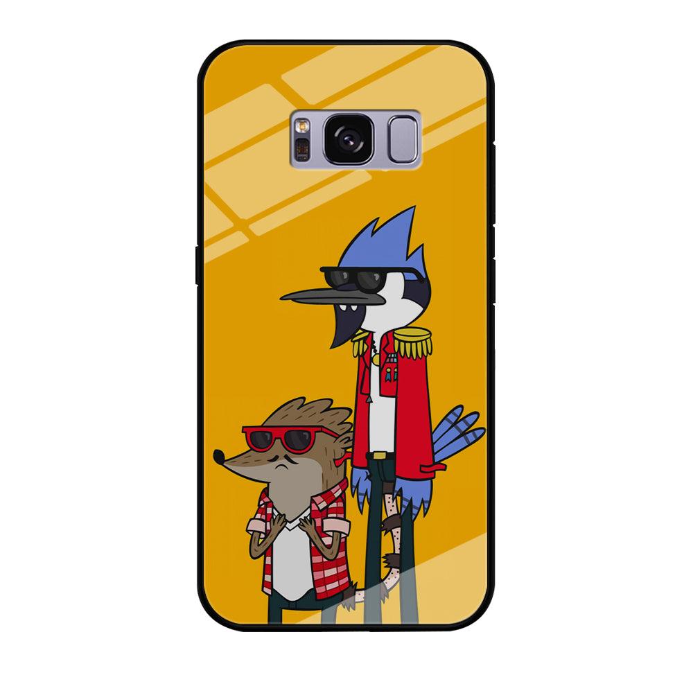 Regular Show Rigby and Mordecai Samsung Galaxy S8 Case-Tempered Glass Case-Xtracase