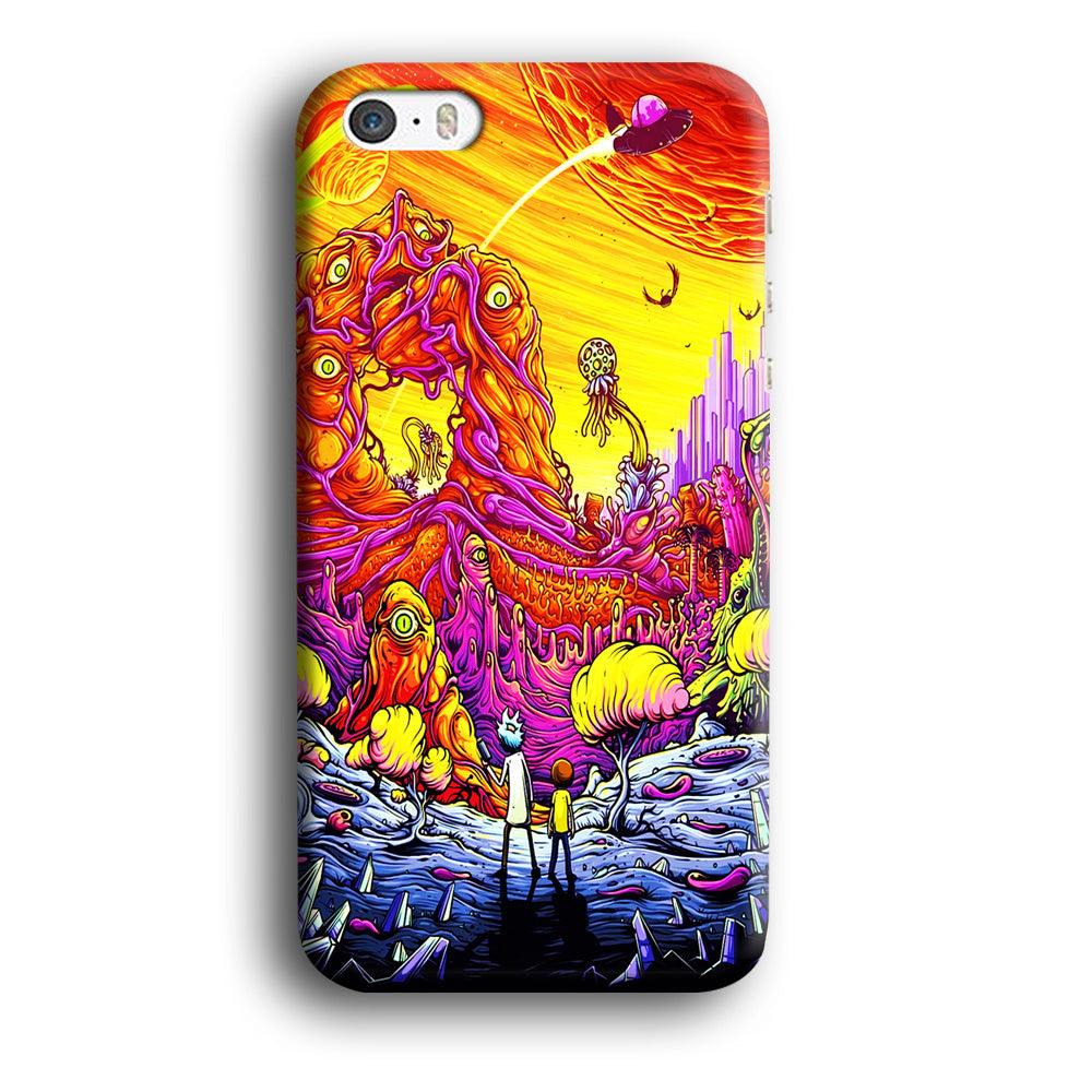 Rick and Morty Alien Planet iPhone 5 | 5s Case-Plastic / Full Wrap (3D Case)-Xtracase
