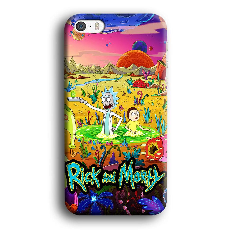 Rick and Morty Art Poster iPhone 5 | 5s Case-Plastic / Full Wrap (3D Case)-Xtracase
