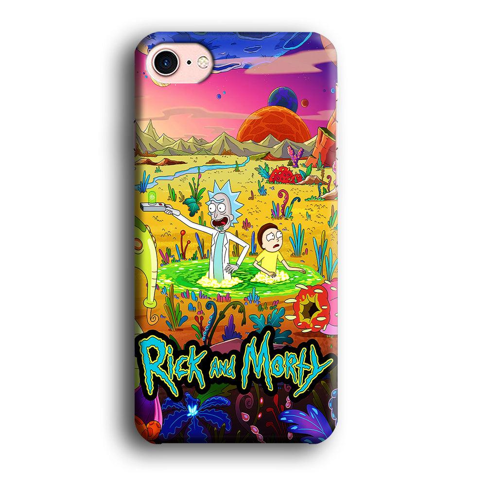 Rick and Morty Art Poster iPhone SE 2020 Case-Plastic / Full Wrap (3D Case)-Xtracase