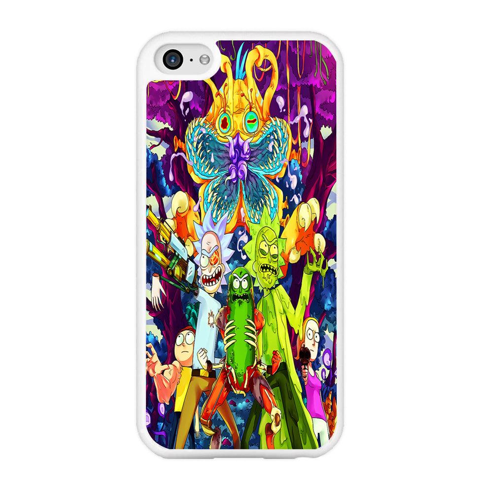 Rick and Morty Monster iPhone 5 | 5s Case-Rubber / White (2D Case)-Xtracase
