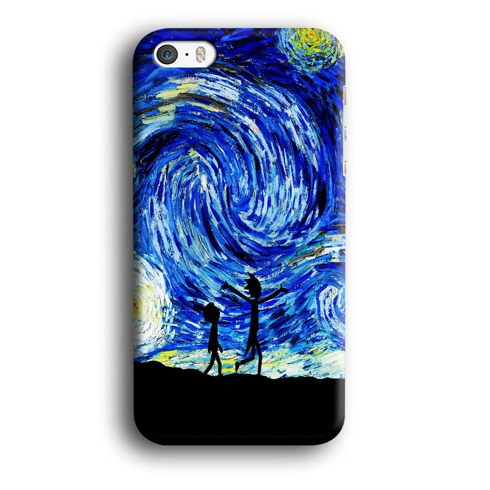Rick and Morty Starry Night iPhone 5 | 5s Case-Plastic / Full Wrap (3D Case)-Xtracase