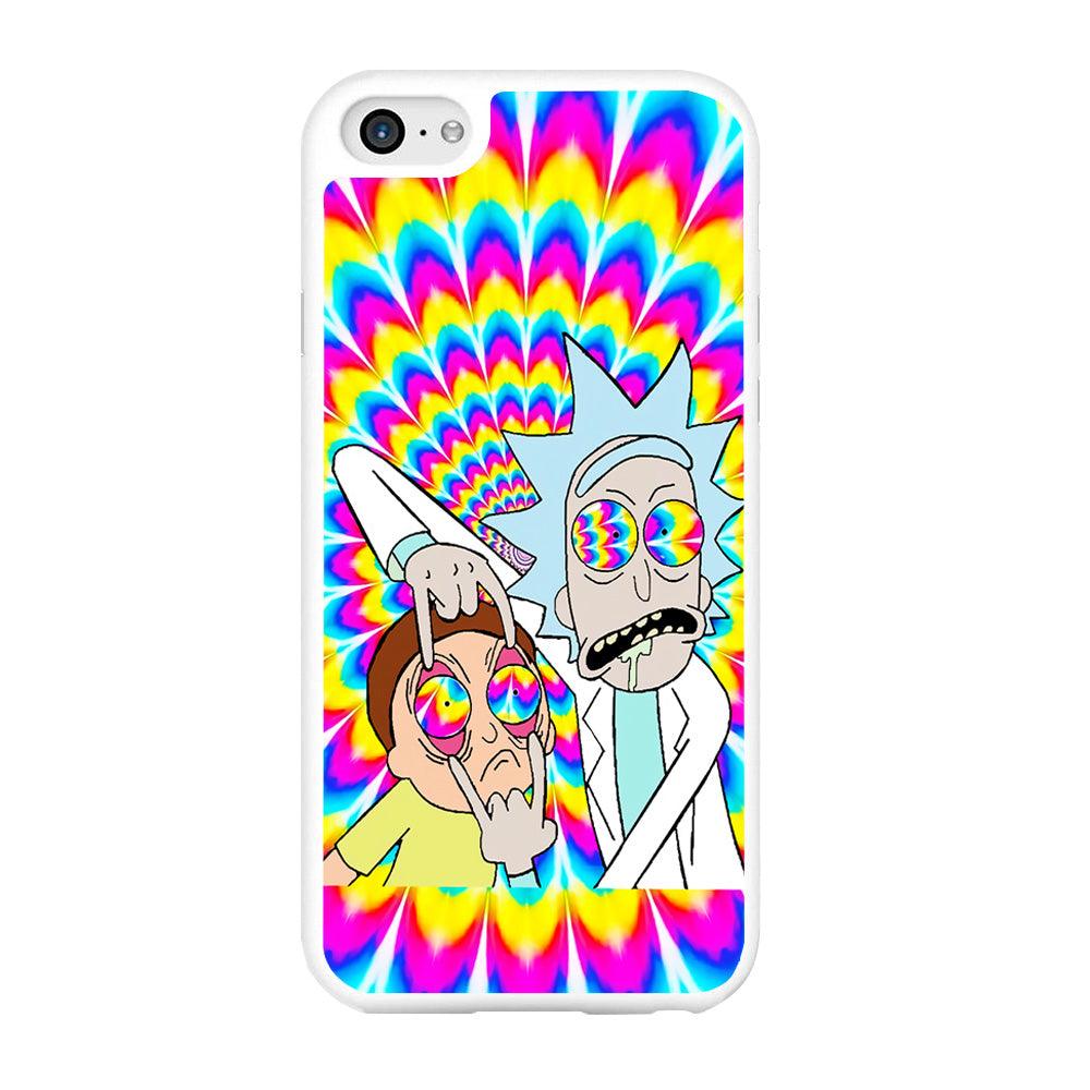 Rick and Morty Trippy iPhone 6 | 6s Case-Rubber / White (2D Case)-Xtracase