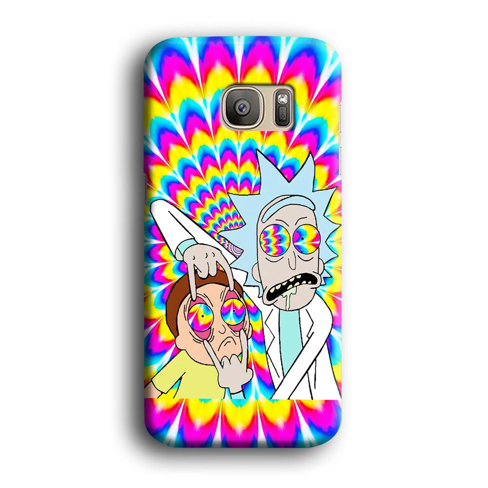 Rick and Morty Trippy Samsung Galaxy S7 Edge Case-Plastic / Full Wrap (3D Case)-Xtracase