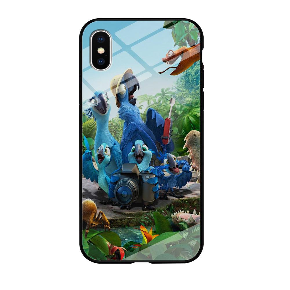 Rio Tour in The Forest iPhone X Case-Tempered Glass Case-Xtracase