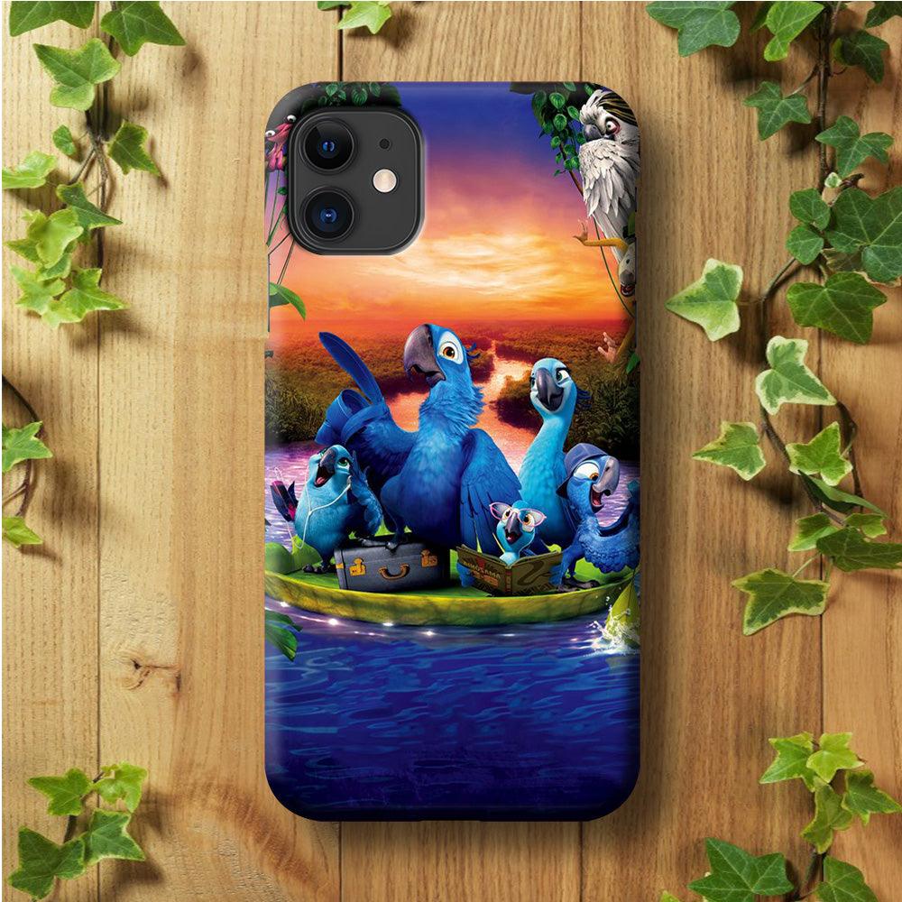 Rio Tour on The River iPhone 11 Case-Rubber / White (2D Case)-Xtracase