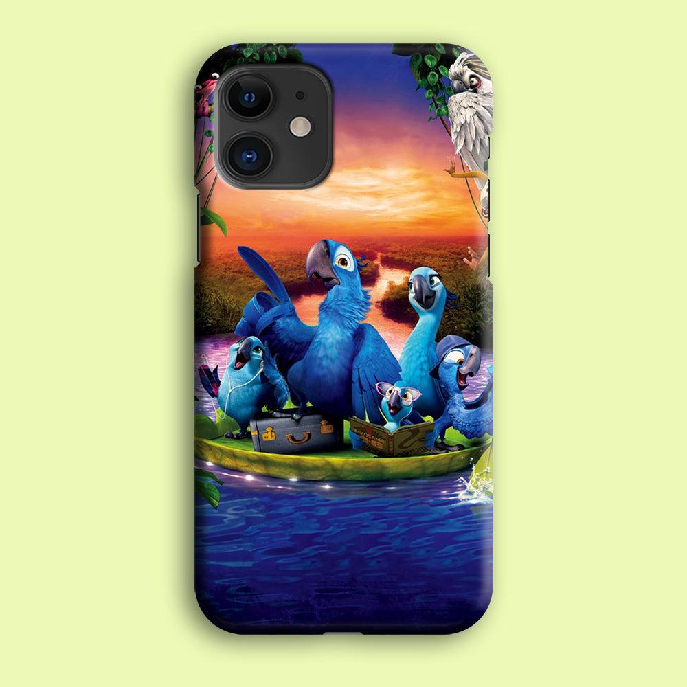 Rio Tour on The River iPhone 12 Mini Case-Plastic / Full Wrap (3D Case)-Xtracase