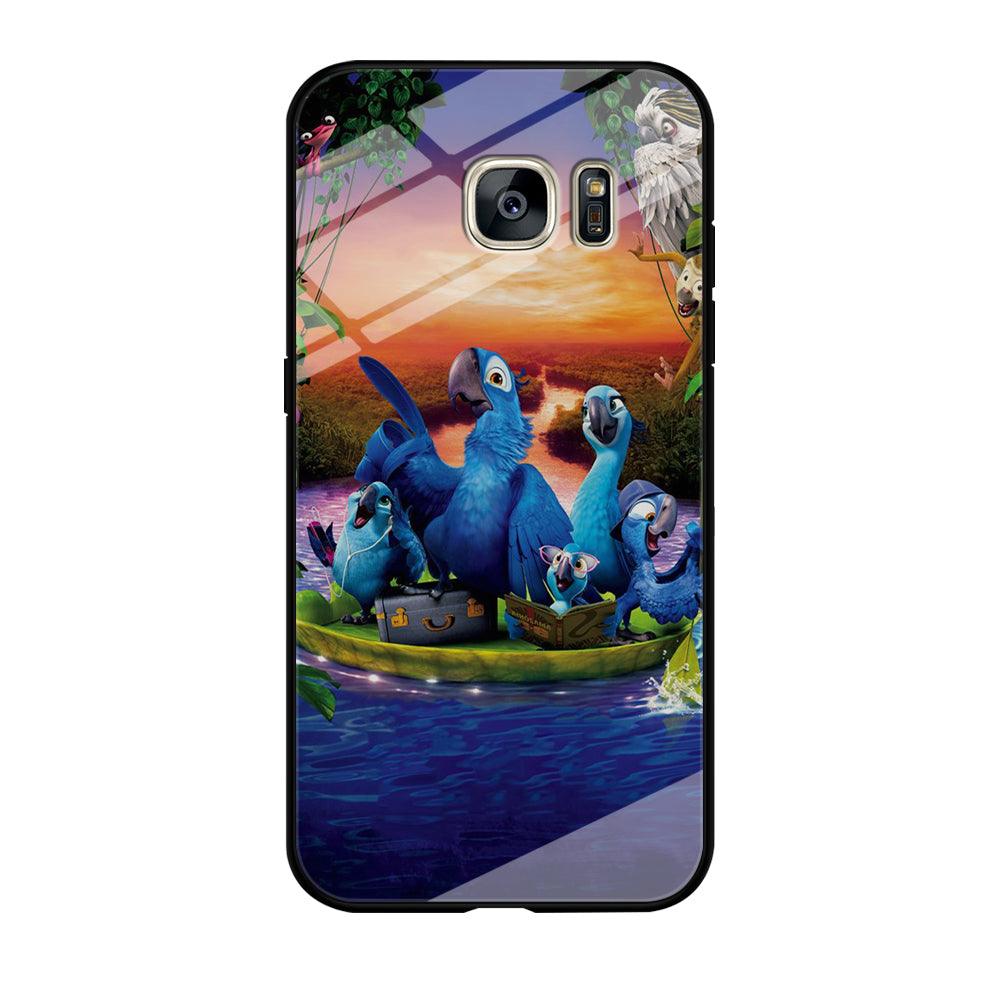 Rio Tour on The River Samsung Galaxy S7 Edge Case-Tempered Glass Case-Xtracase