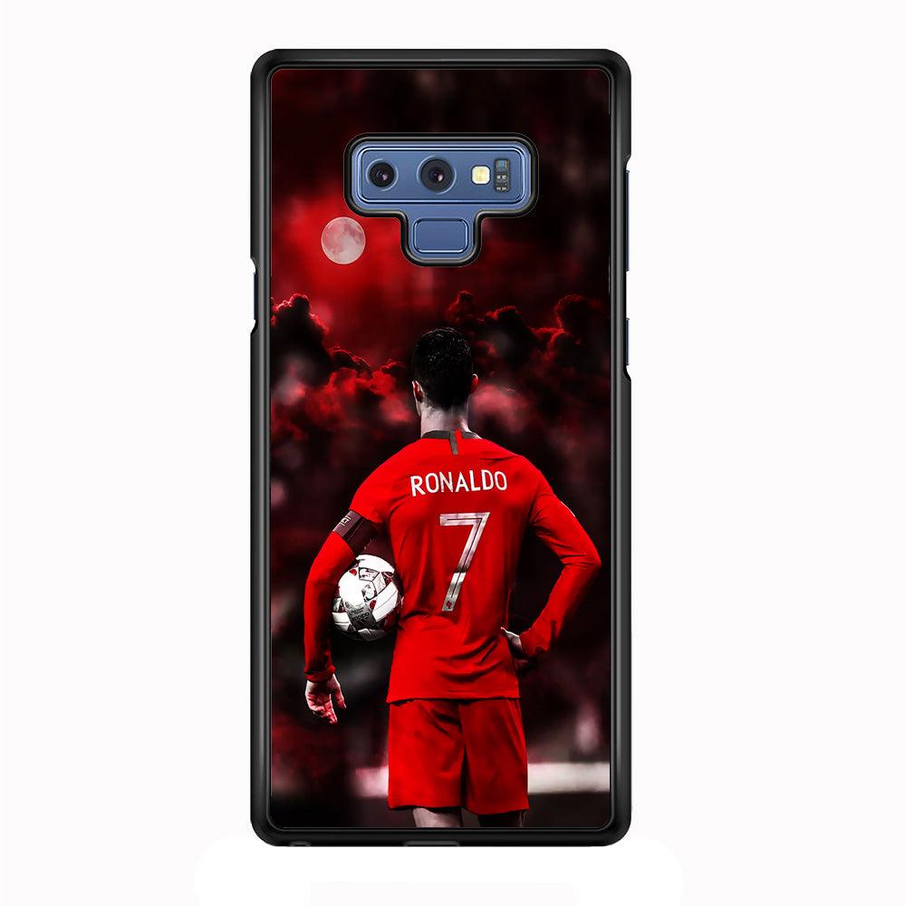 Ronaldo CR7 Samsung Galaxy Note 9 Case-Rubber / White (2D Case)-Xtracase