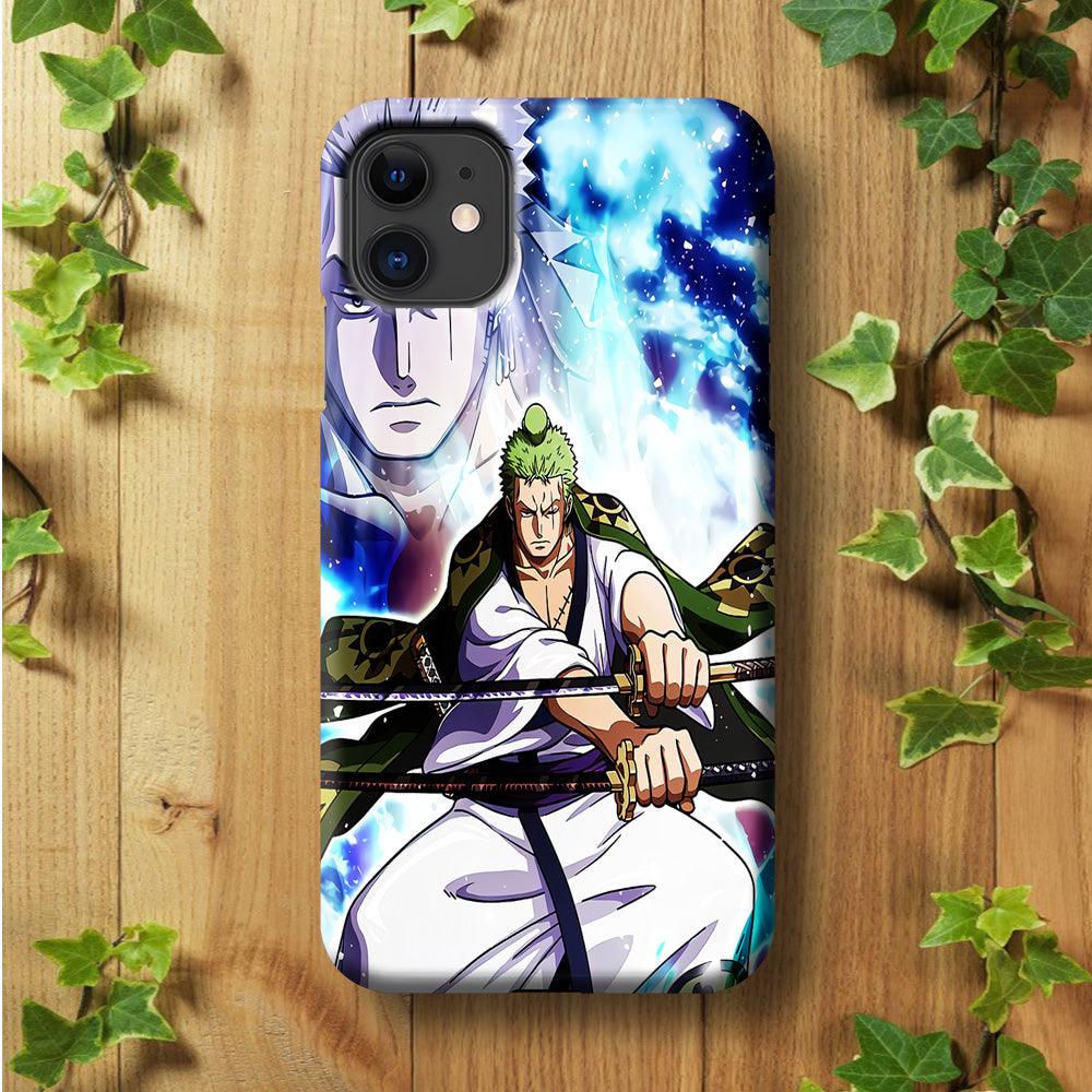 Roronoa Zoro Two Sword iPhone 11 Case-Plastic / Full Wrap (3D Case)-Xtracase