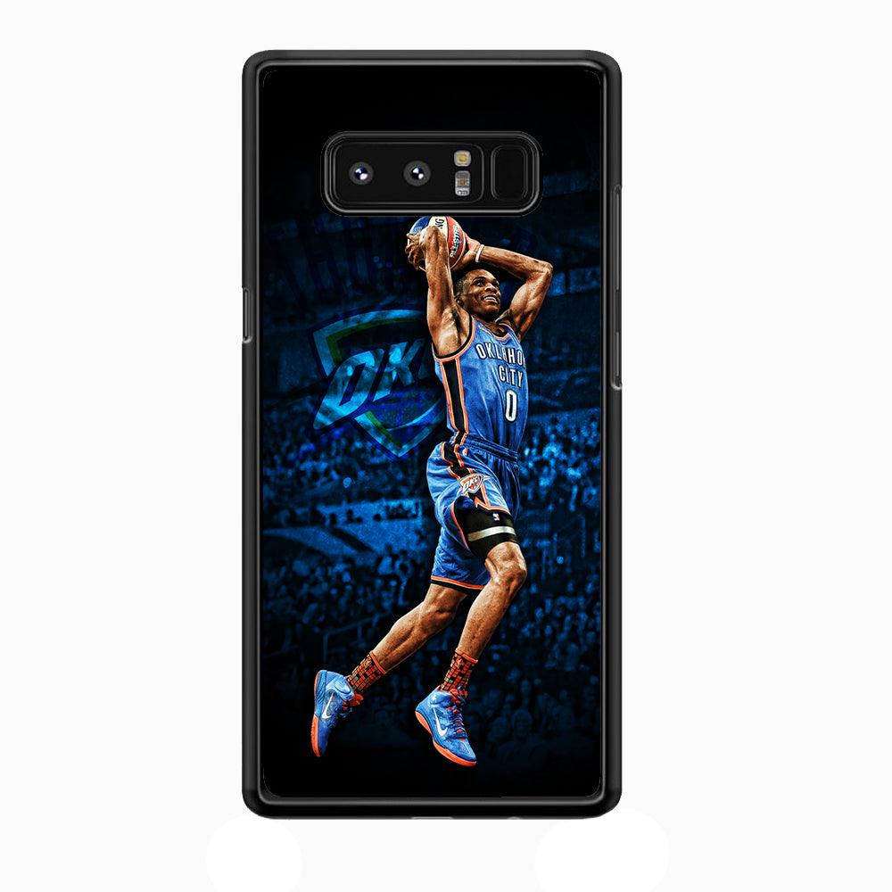 Russell Westbrook Jump Shot Samsung Galaxy Note 8 Case-Plastic / Full Wrap (3D Case)-Xtracase