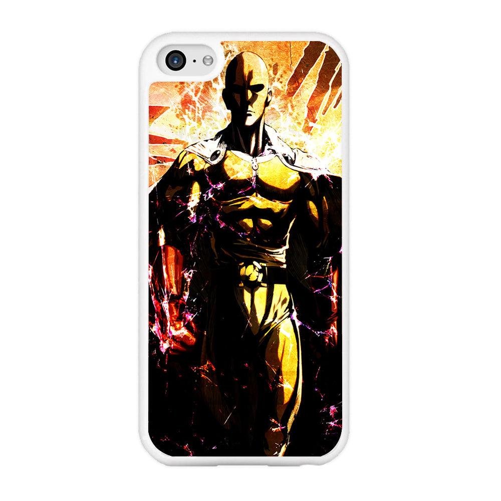 Saitama Serious Mode iPhone 5 | 5s Case-Rubber / White (2D Case)-Xtracase