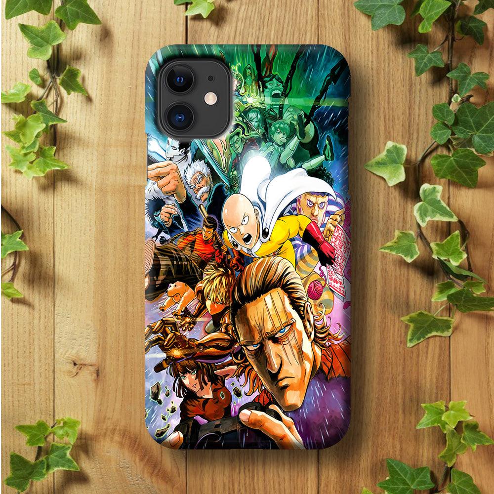 Saitama and S-Class Hero iPhone 11 Case-Plastic / Full Wrap (3D Case)-Xtracase