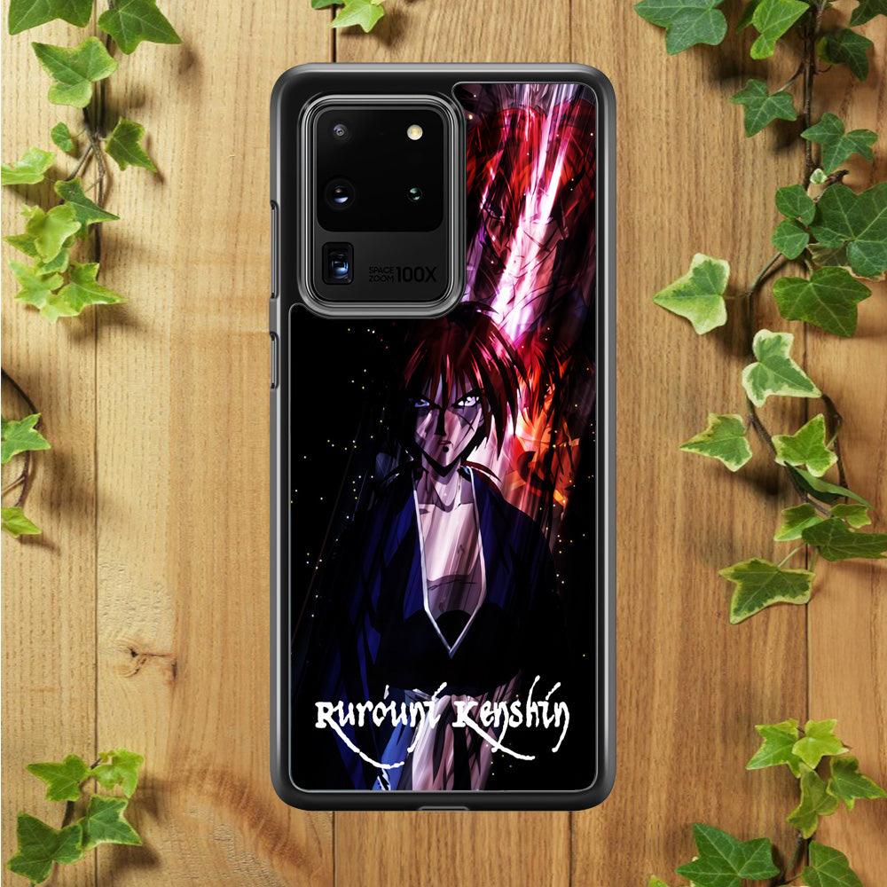 Samurai X Rurouni Kenshin Samsung Galaxy S20 Ultra Case-Rubber / White (2D Case)-Xtracase