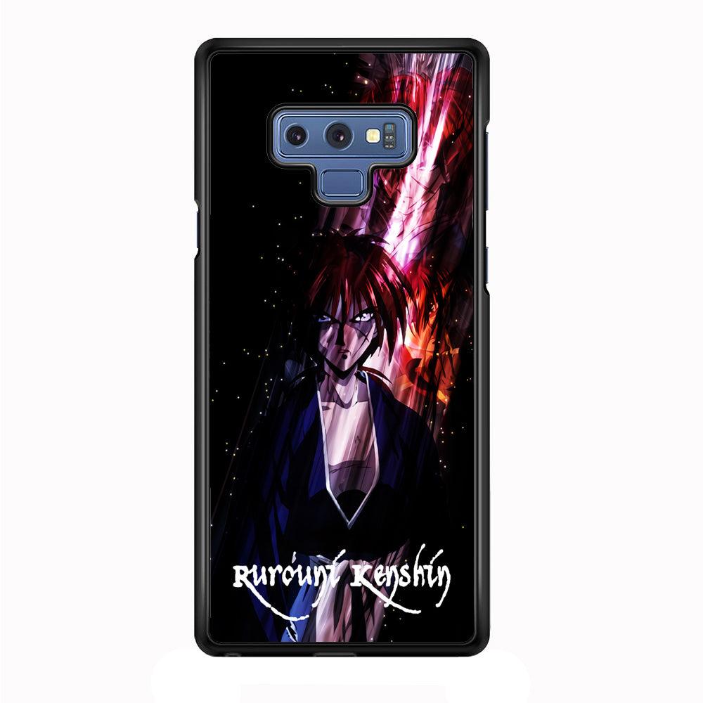 Samurai X Rurouni Kenshin Samsung Galaxy Note 9 Case-Rubber / Black (2D Case)-Xtracase