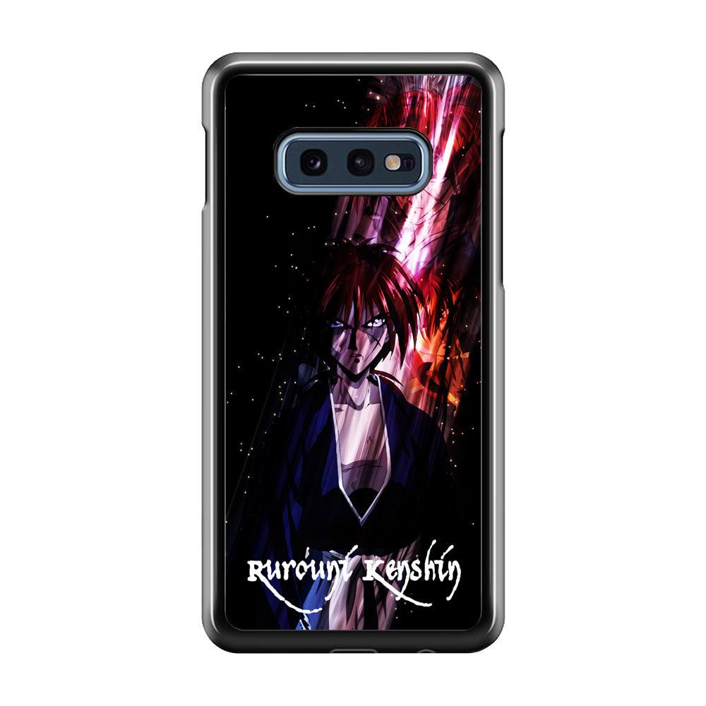 Samurai X Rurouni Kenshin Samsung Galaxy S10E Case-Rubber / Black (2D Case)-Xtracase