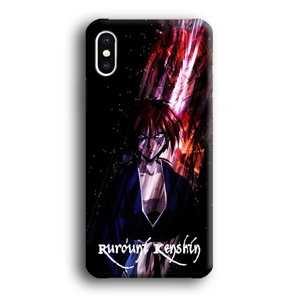 Samurai X Rurouni Kenshin iPhone Xs Case-Plastic / Full Wrap (3D Case)-Xtracase