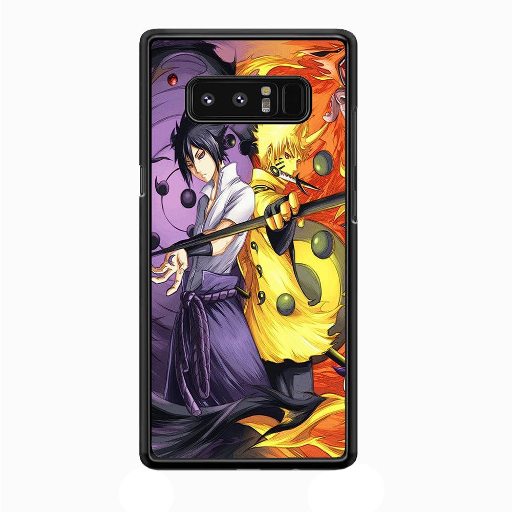 Sasuke Naruto Samsung Galaxy Note 8 Case-Plastic / Full Wrap (3D Case)-Xtracase