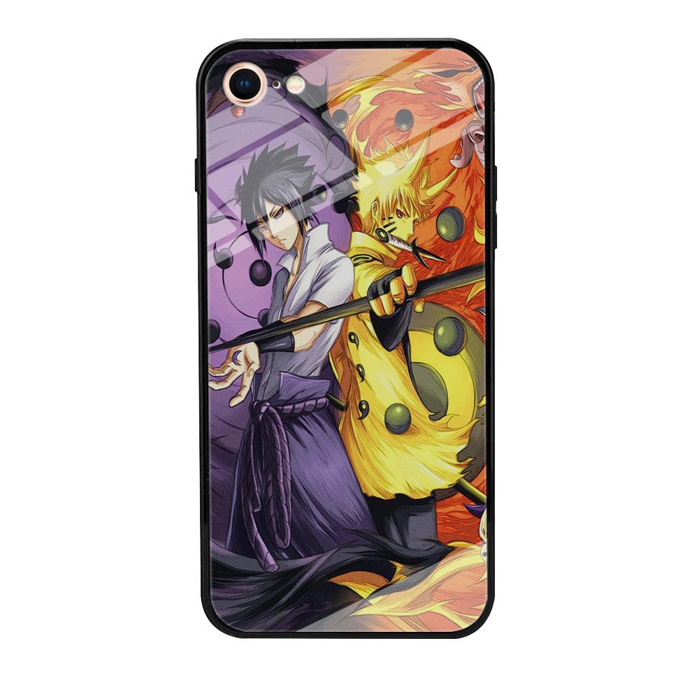 Sasuke Naruto iPhone 7 Case-Tempered Glass Case-Xtracase