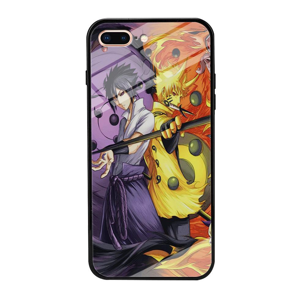 Sasuke Naruto iPhone 8 Plus Case-Tempered Glass Case-Xtracase