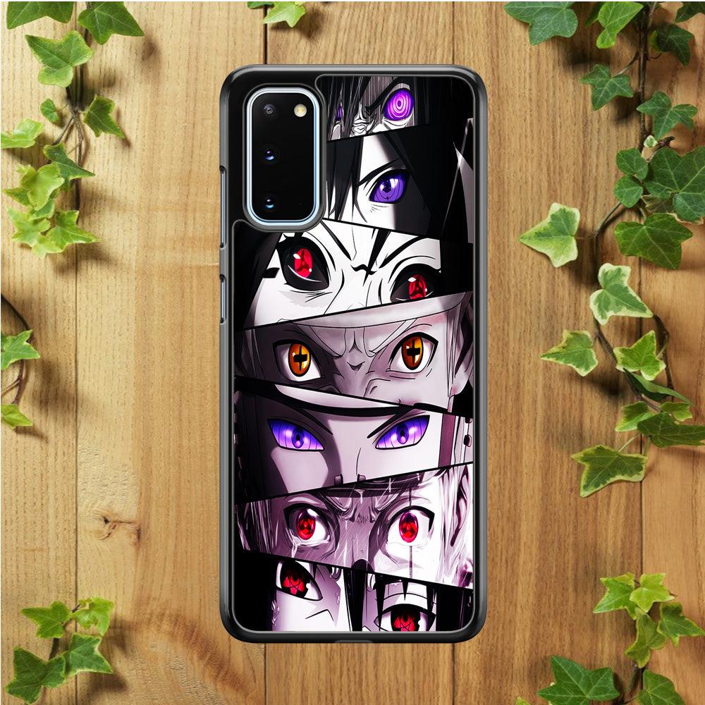 Sharingan Eyes Collection Samsung Galaxy S20 Case-Rubber / Black (2D Case)-Xtracase