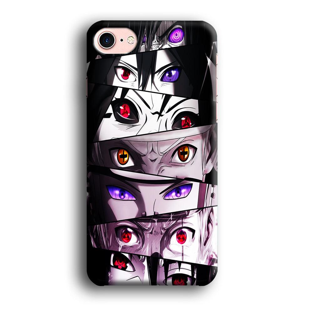 Sharingan Eyes Collection iPhone SE 2020 Case-Plastic / Full Wrap (3D Case)-Xtracase