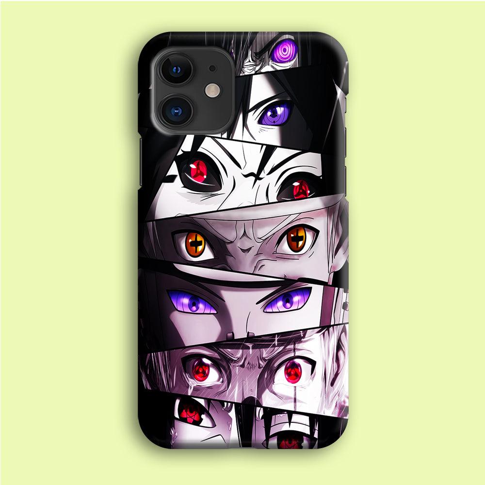 Sharingan Eyes Collection iPhone 12 Mini Case-Plastic / Full Wrap (3D Case)-Xtracase