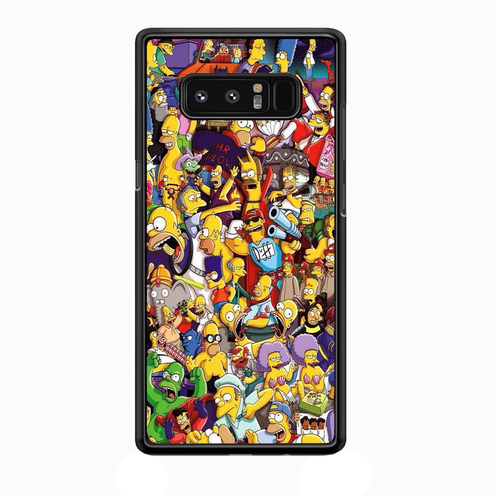 Simpson All Character Samsung Galaxy Note 8 Case-Plastic / Full Wrap (3D Case)-Xtracase
