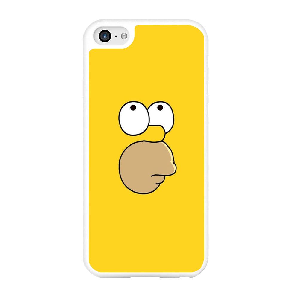 Simpson Homer Face iPhone 6 | 6s Case-Rubber / White (2D Case)-Xtracase