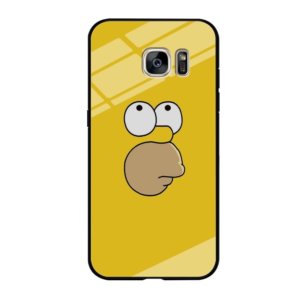 Simpson Homer Face Samsung Galaxy S7 Edge Case-Tempered Glass Case-Xtracase