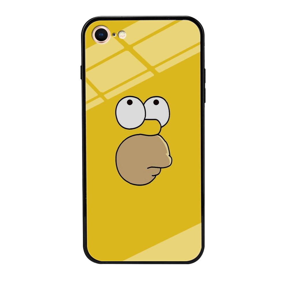 Simpson Homer Face iPhone 8 Case-Tempered Glass Case-Xtracase