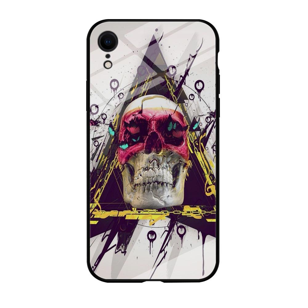 Skull Art 002 iPhone XR Case-Tempered Glass Case-Xtracase
