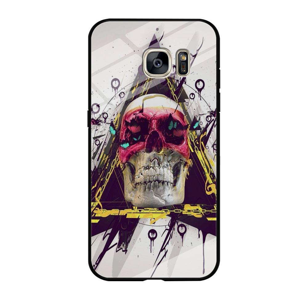 Skull Art 002 Samsung Galaxy S7 Edge Case-Tempered Glass Case-Xtracase
