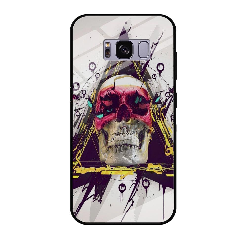 Skull Art 002 Samsung Galaxy S8 Case-Tempered Glass Case-Xtracase